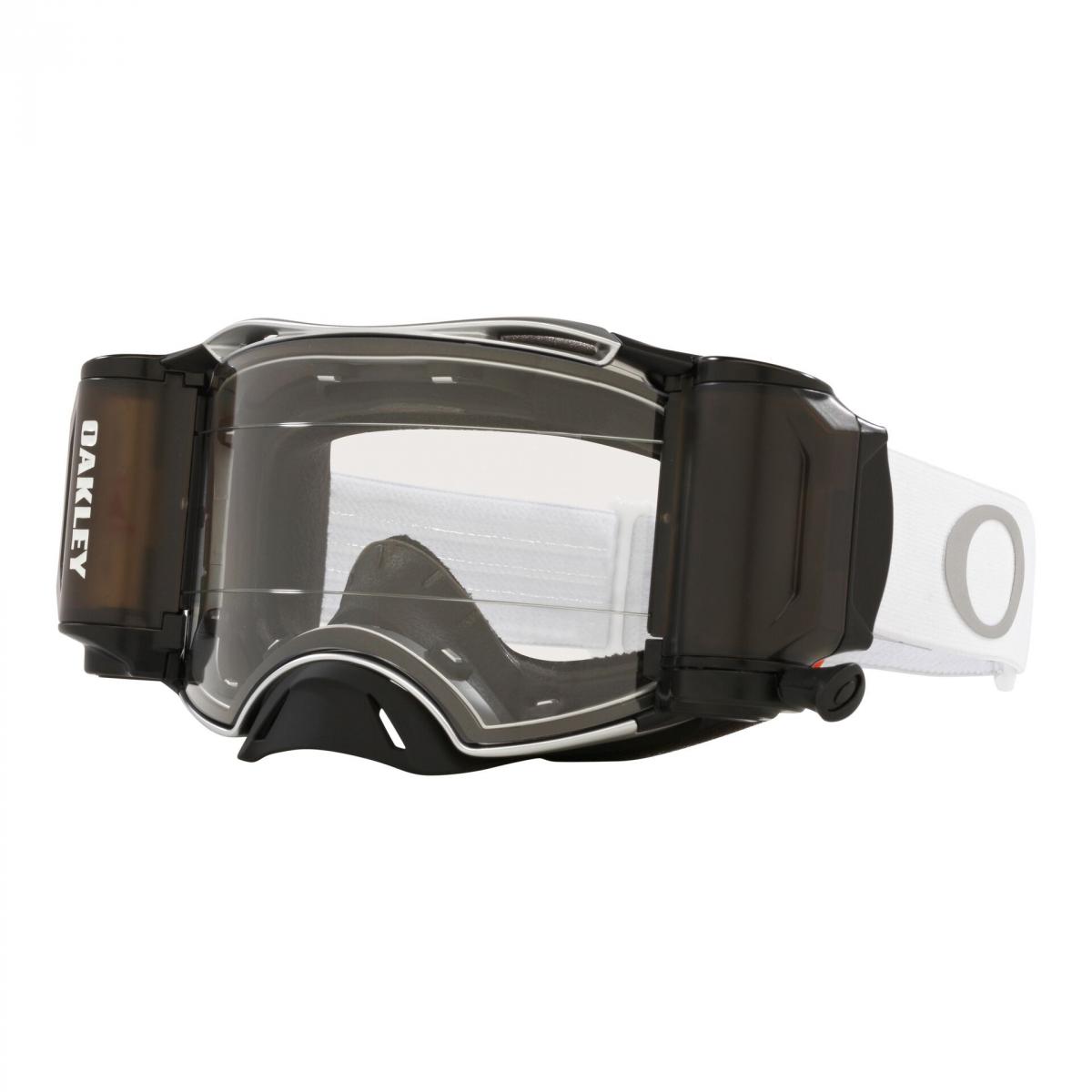 OAKLEY AIRBRAKE MX TUFF BLOCKS WHITE, CLEAR LENS INC ROLL OFFS OA OO7046-C5, OA OO7046-C5 image 1
