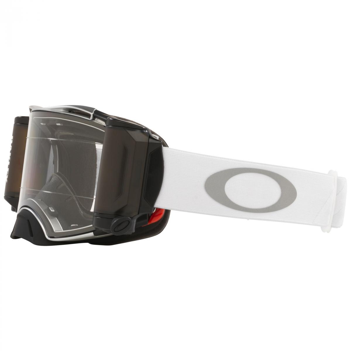 OAKLEY AIRBRAKE MX TUFF BLOCKS WHITE, CLEAR LENS INC ROLL OFFS OA OO7046-C5, OA OO7046-C5 thumbnail 4