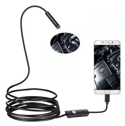 TYPE-C ANDROID ENDOSCOPE HD CAMERA 5.8mm IP67 WATERPROOF 6 LED ADJUSTABLE BORESCOPE thumbnail 2