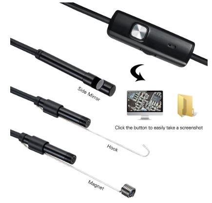 TYPE-C ANDROID ENDOSCOPE HD CAMERA 5.8mm IP67 WATERPROOF 6 LED ADJUSTABLE BORESCOPE thumbnail 4