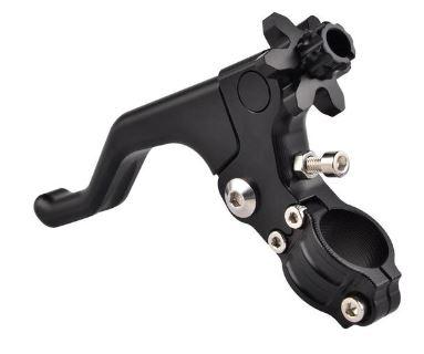 CLUTCH LEVER BILLET BRACKET SHORT BLACK image 1
