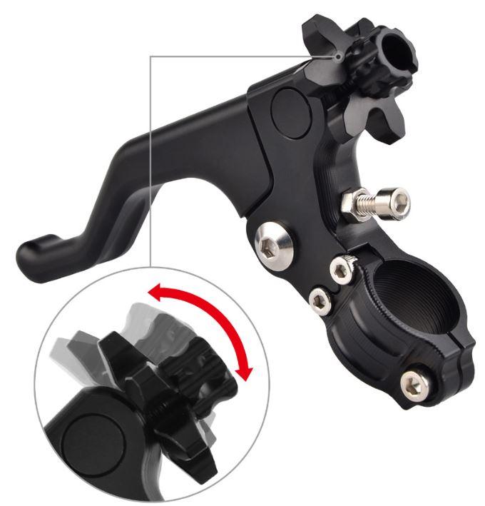 CLUTCH LEVER BILLET BRACKET SHORT BLACK thumbnail 2