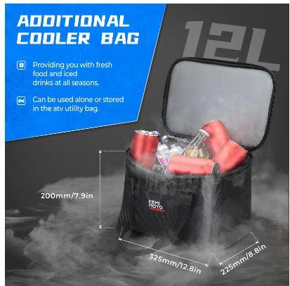 ATV CARGO STORAGE BAG, (SET OF 2) FRONT or REAR MOUNT thumbnail 5