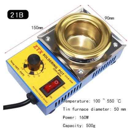 SOLDER POT TIN STOVE FURNACE SOLDERING POT 220V 50HZ 110-550 DEGREES. thumbnail 2