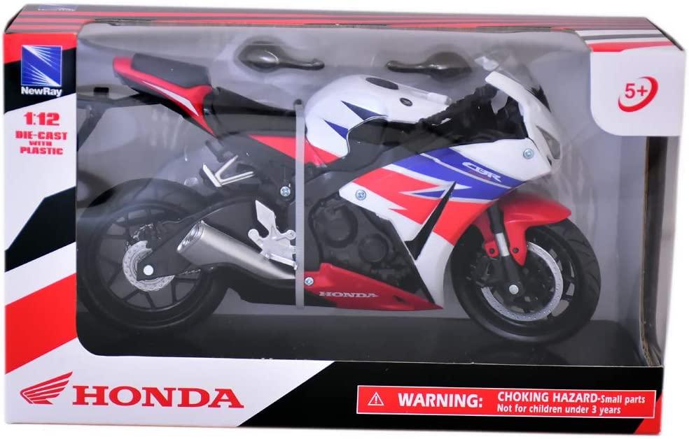 MODEL DIE CAST HONDA CBR1000R, STREET BIKE, RED & BLACK, SCALE 1:12, NEWRAY 57793 thumbnail 2