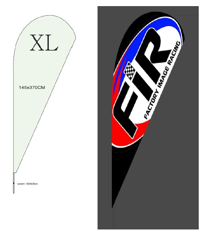 TEARDROP PROMOTIONAL FLAG (145 X 370) thumbnail 2