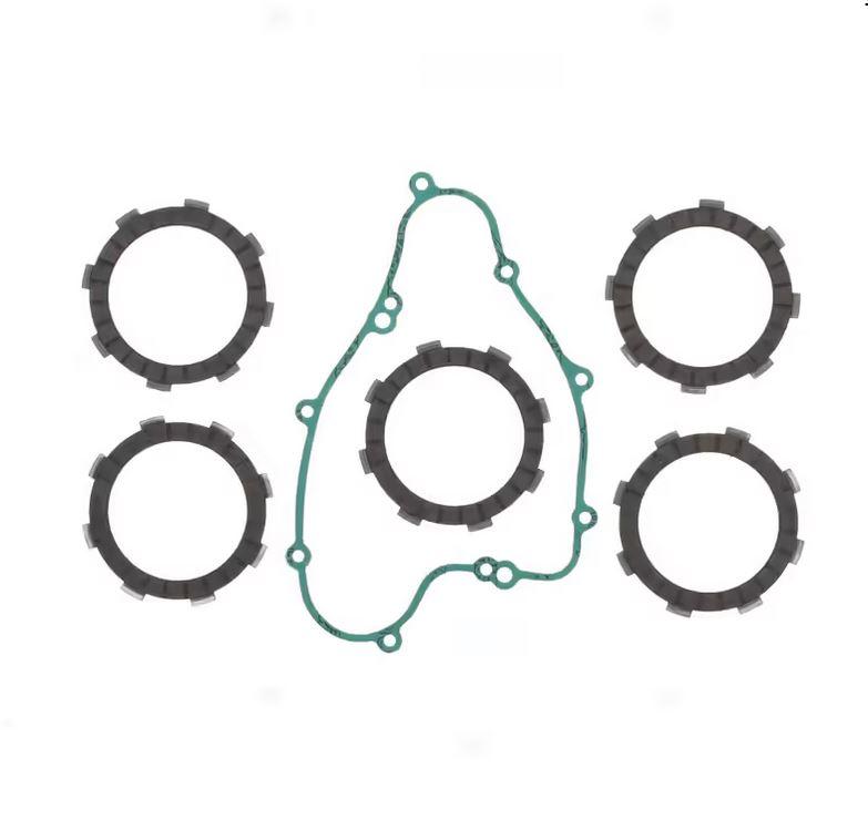 CLUTCH FRICTION PLATE SET KAWA KX65 00-20, ATHENA P40230116, WITH GASKET image 1