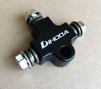 THREE-WAY PIPE T CONNECTOR COUPLING HYDRAULIC BRAKE OIL HOSE FITTING image 1