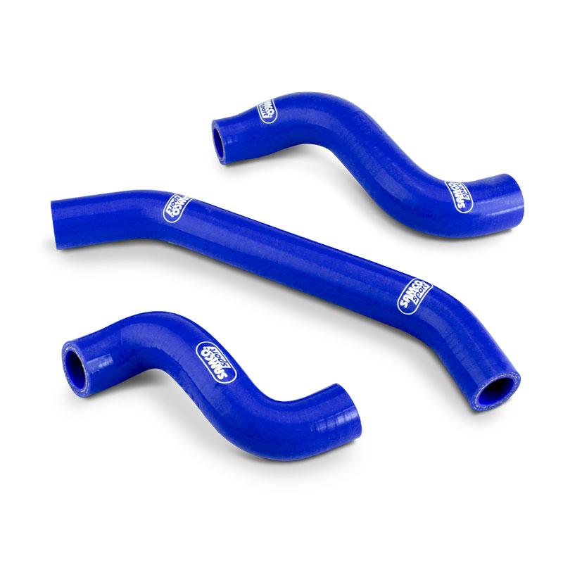 COOLANT HOSE 3 PIECE KIT BLUE KTM 450 500 501 OEM DESIGN SAMCO SPORT KTM-130-BU image 1