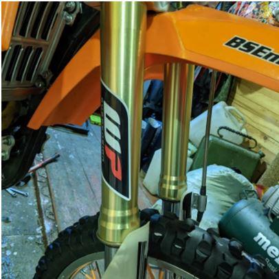 WP FORK DECAL 3D WHITE POWER SUSPENSION thumbnail 2
