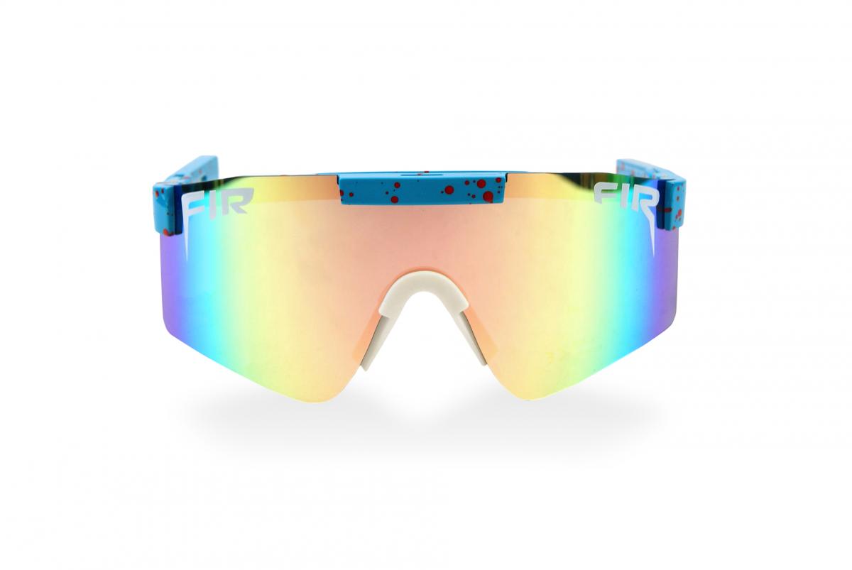 WRAP AROUND FIR SUNGLASSES, UV400 POLARISED LENSES / BLUE & PINK thumbnail 3