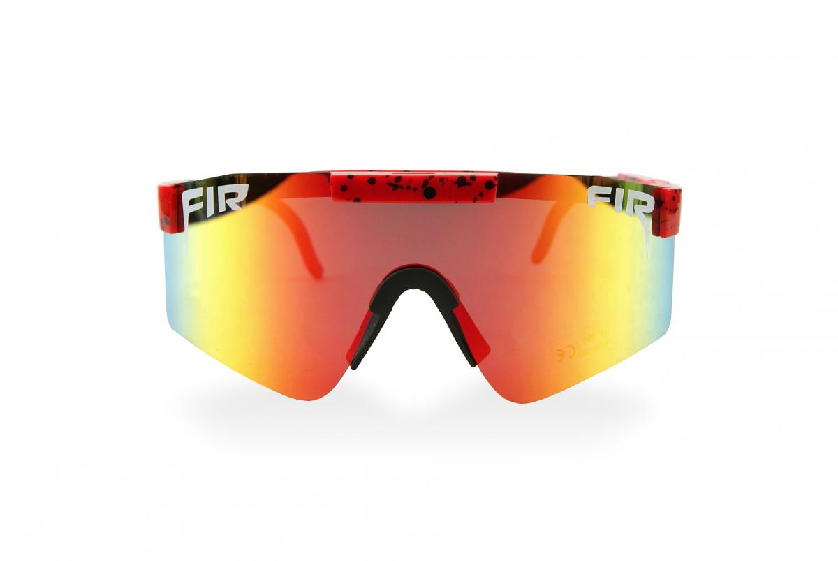 WRAP AROUND FIR SUNGLASSES, UV400 POLARISED LENSES / RED & ORANGE thumbnail 3