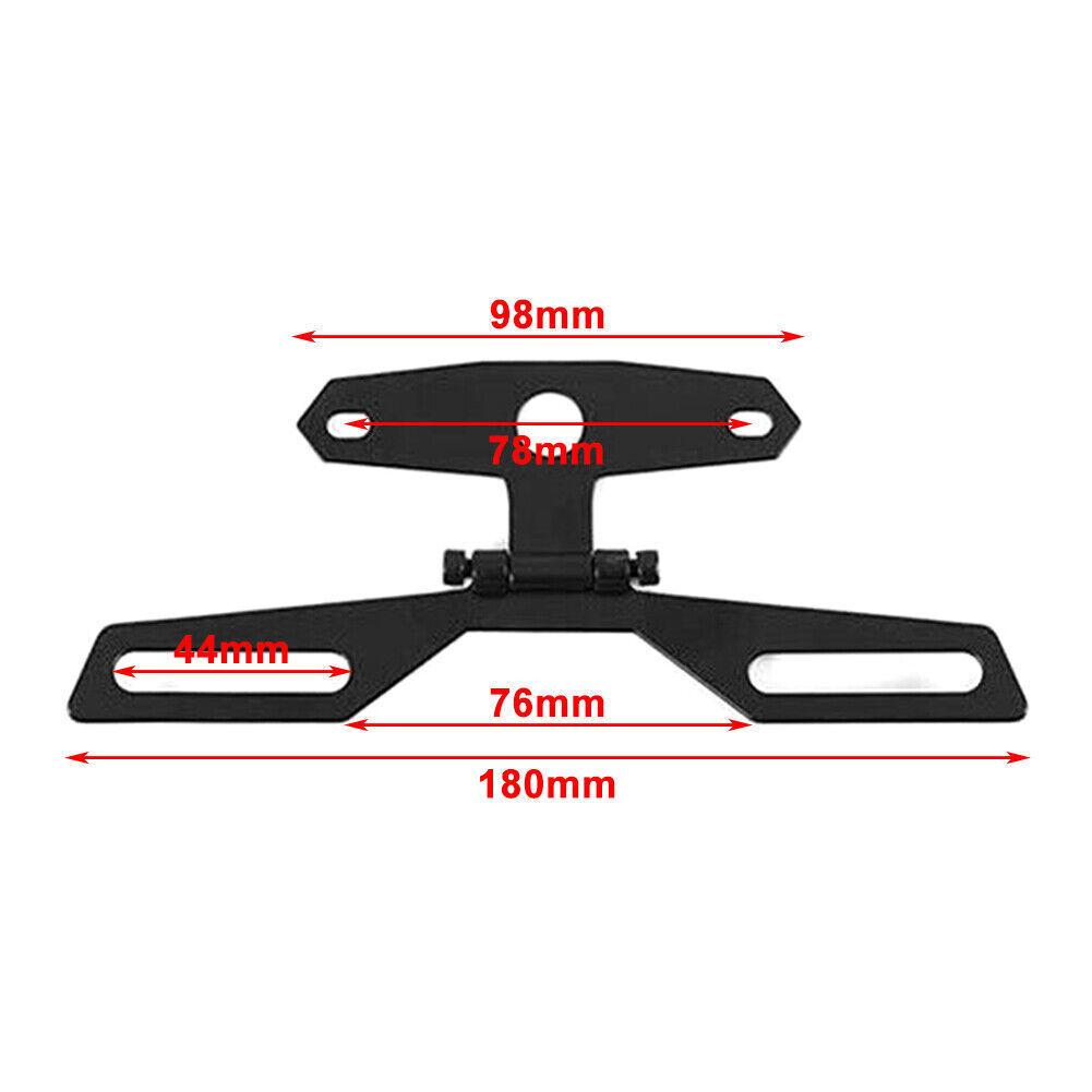 ATV FOLDING LICENSE NUMBER PLATE BRACKET & TAIL LIGHT HOLDER MOUNT thumbnail 2