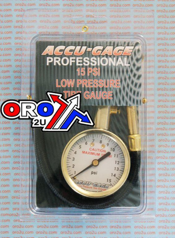 TYRE PRESSURE GAUGE 15 PSI., WITH HOSE & BLEEDER 90* TIP, RA15X thumbnail 2