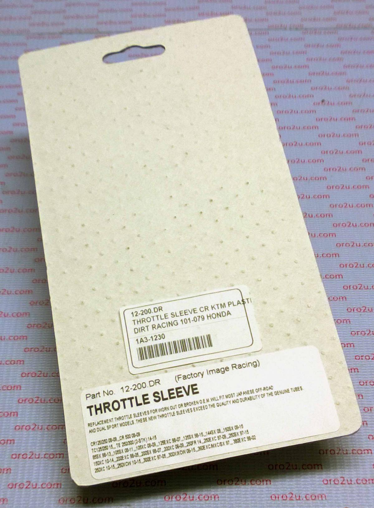 THROTTLE SLEEVE CR KTM PLASTIC, DIRT RACING 101-079 HONDA thumbnail 5
