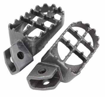 FOOT PEGS STEEL BLACK 87-96 YAMAHA YZ YZ125 YZ250 thumbnail 2