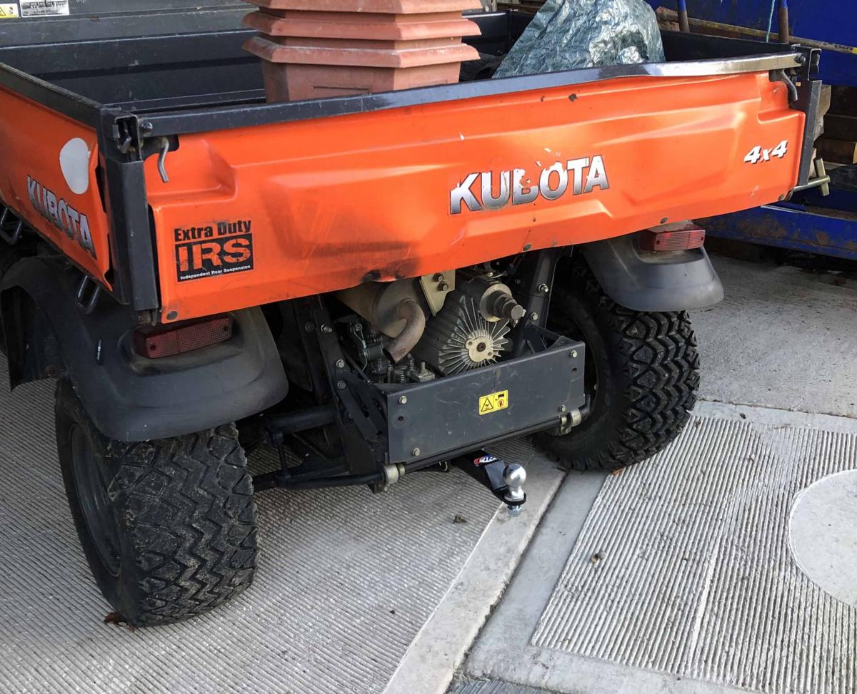KUBOTA HITCH 50mm BALL & PIN, SUIT MODEL RTV -X900M-EU, ATV UTV QUAD HITCH MOUNT thumbnail 2