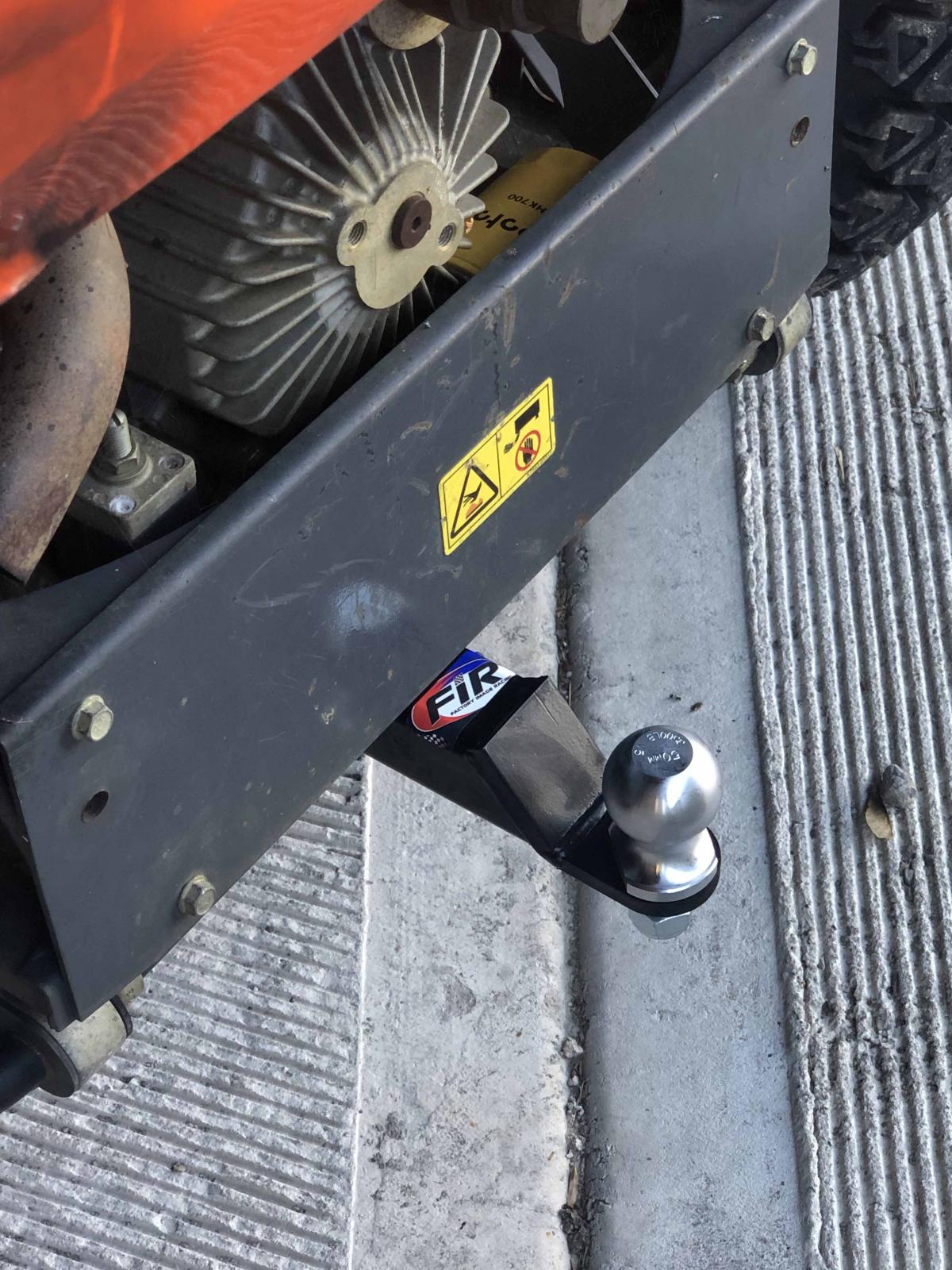 KUBOTA HITCH 50mm BALL & PIN, SUIT MODEL RTV -X900M-EU, ATV UTV QUAD HITCH MOUNT thumbnail 3