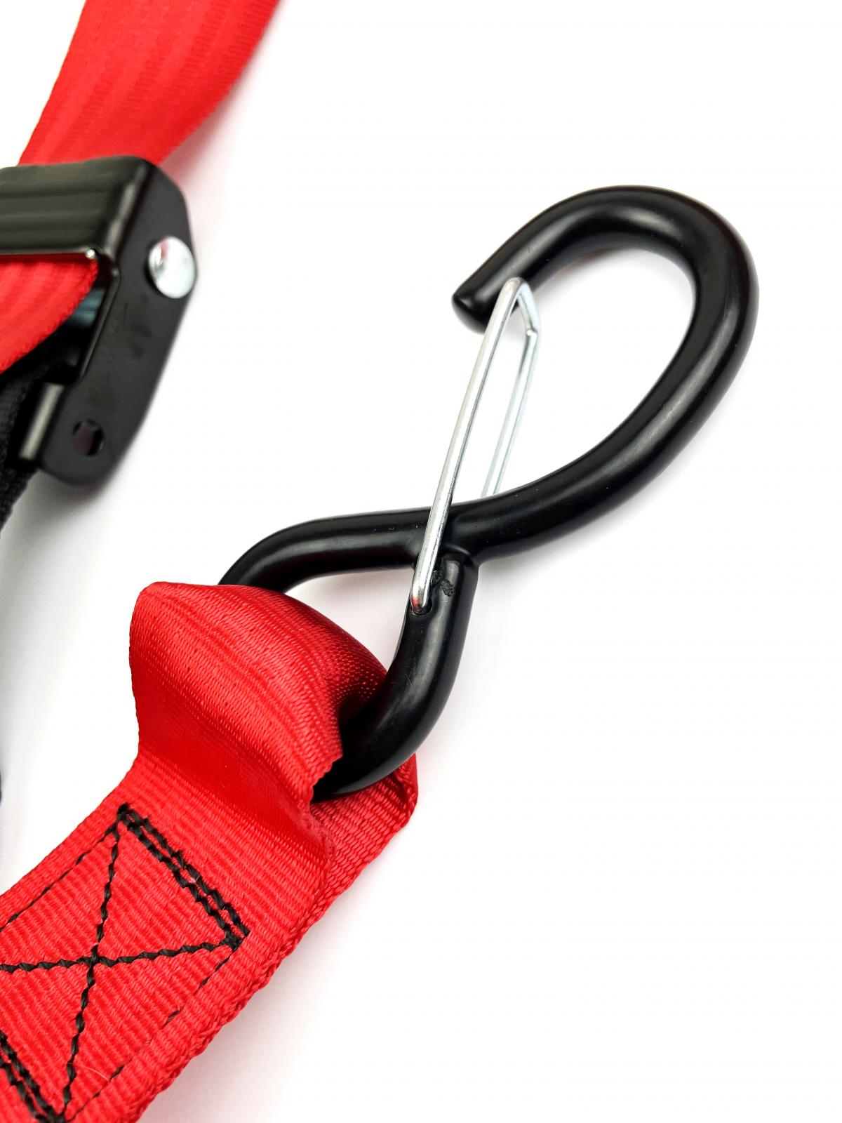 TIE DOWNS 38mm 1.5 RED & BLACK, 500KG thumbnail 2