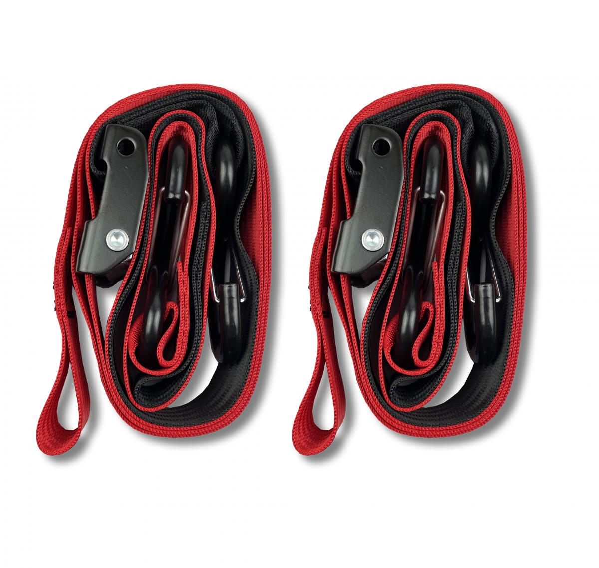 TIE DOWNS 38mm 1.5 RED & BLACK, 500KG thumbnail 3