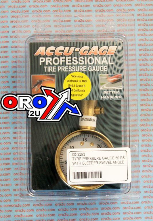 TYRE PRESSURE GAUGE 30 PSI, WITH BLEEDER SWIVEL ANGLE, S30XA thumbnail 2