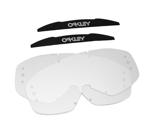 Oakley Replacement Lens XS O Frame MX (Clear) Roll-Off 2pk, OAKLEY OA 02-893, Clear image 1