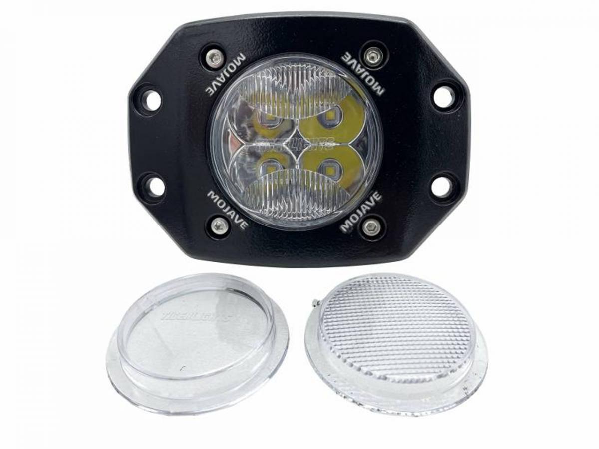TIGER LIGHTS - SINGLE FLUSH MOUNT LED SPOT LIGHT 3 12/24V MOJAVE TLM3-FM thumbnail 3
