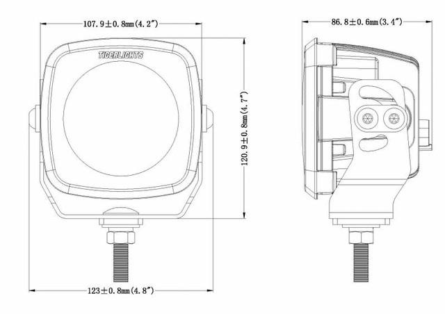 TIGER LIGHTS - SINGLE LED SPOT LIGHT 4 12/24V MOJAVE TLM4 thumbnail 5
