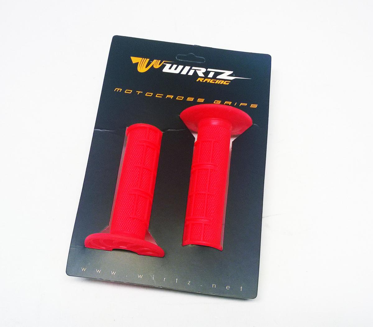 SOFT MX GRIPS 50/50 RED, WIRTZ PU-005 22/25mm thumbnail 2
