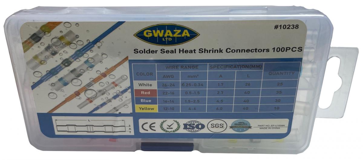 CONNECTOR WIRE KIT HEAT SOLDER SEAL, PACK OF 100, 10238 thumbnail 2