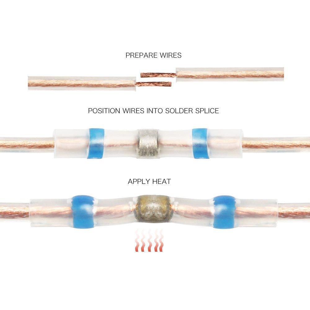 CONNECTOR WIRE KIT HEAT SOLDER SEAL, PACK OF 100, 10238 thumbnail 5
