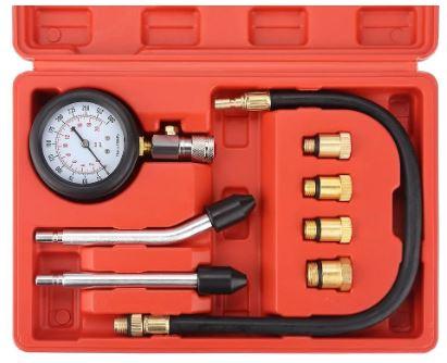 PETROL ENGINE COMPRESSION TEST TOOL KIT, 10 12 14 & 18mm PLUGS / 0-300psi 0-20bar thumbnail 3