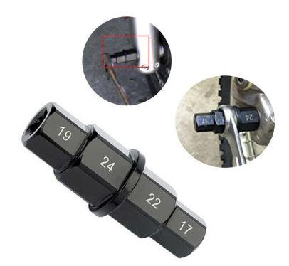 HEXAGON AXLE SPINDLE DRIVER REMOVAL TOOL, 17, 19, 22 and 24mm. 3/8 Square Drive thumbnail 3