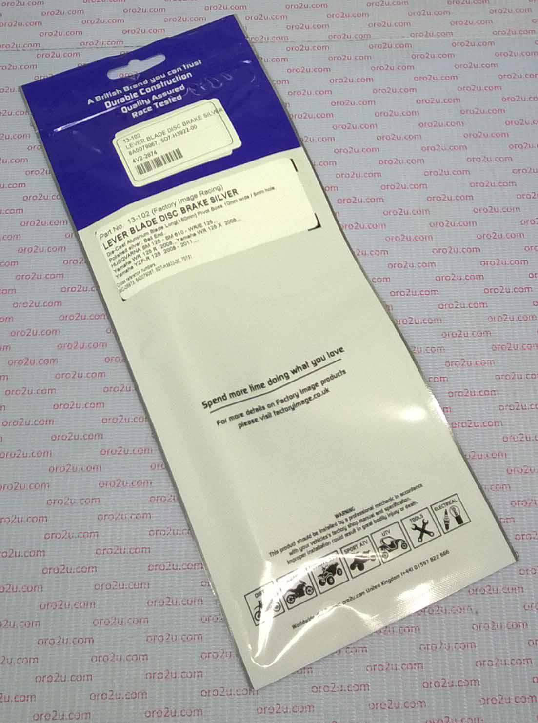 LEVER BLADE DISC BRAKE SILVER, 8A0079067, 5D7-H3922-00 thumbnail 3