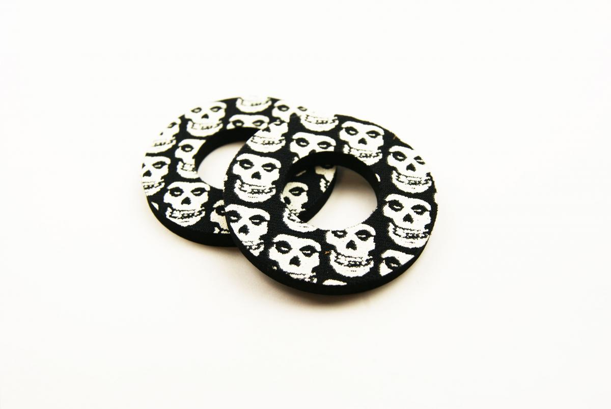 GRIP DONUTS BLACK SKULL, PAIR thumbnail 2