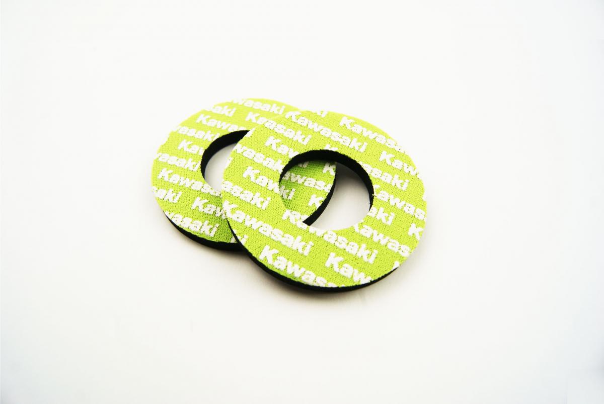 GRIP DONUTS GREEN KAWASAKI, PAIR thumbnail 2