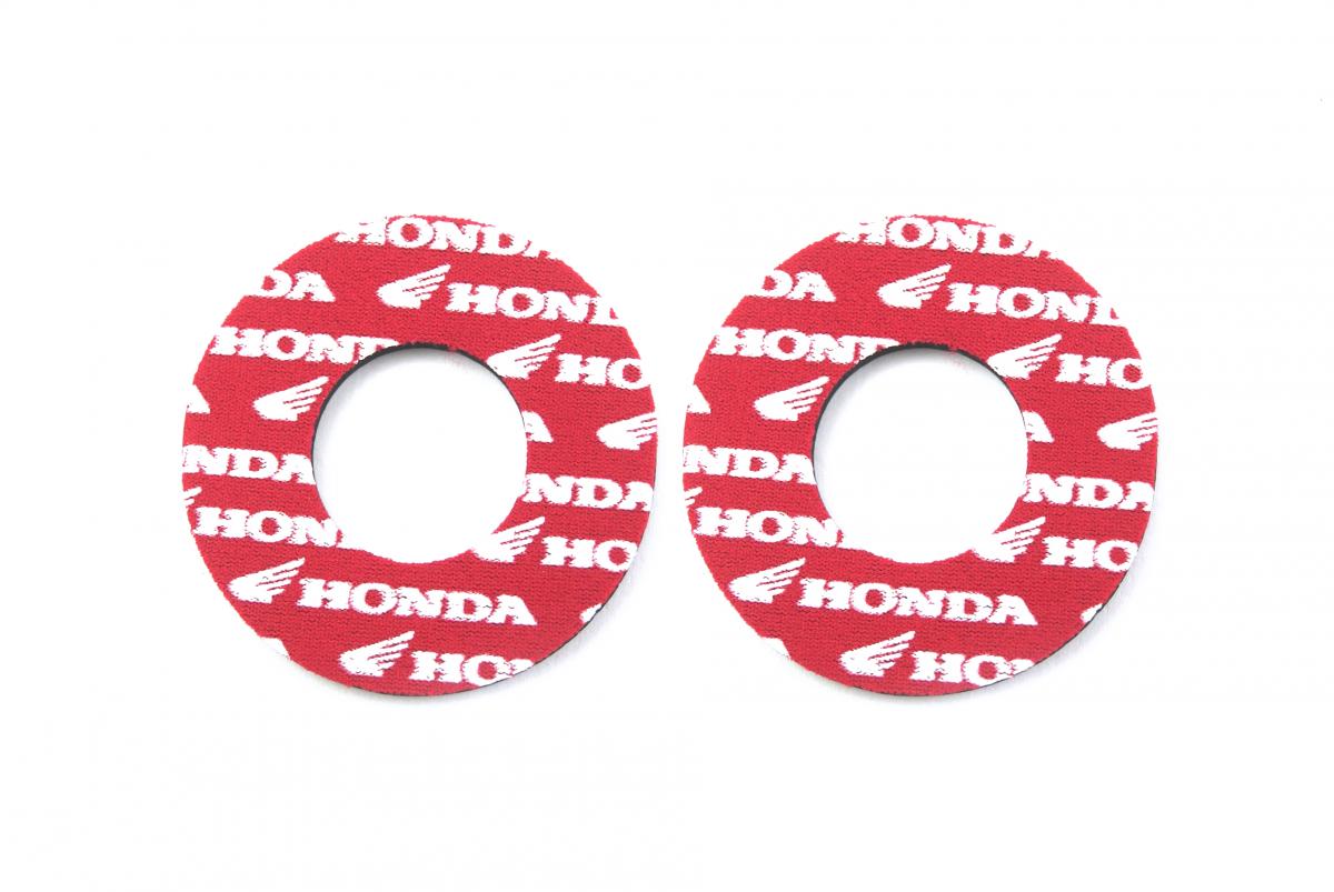 GRIP DONUTS RED HONDA, PAIR image 1