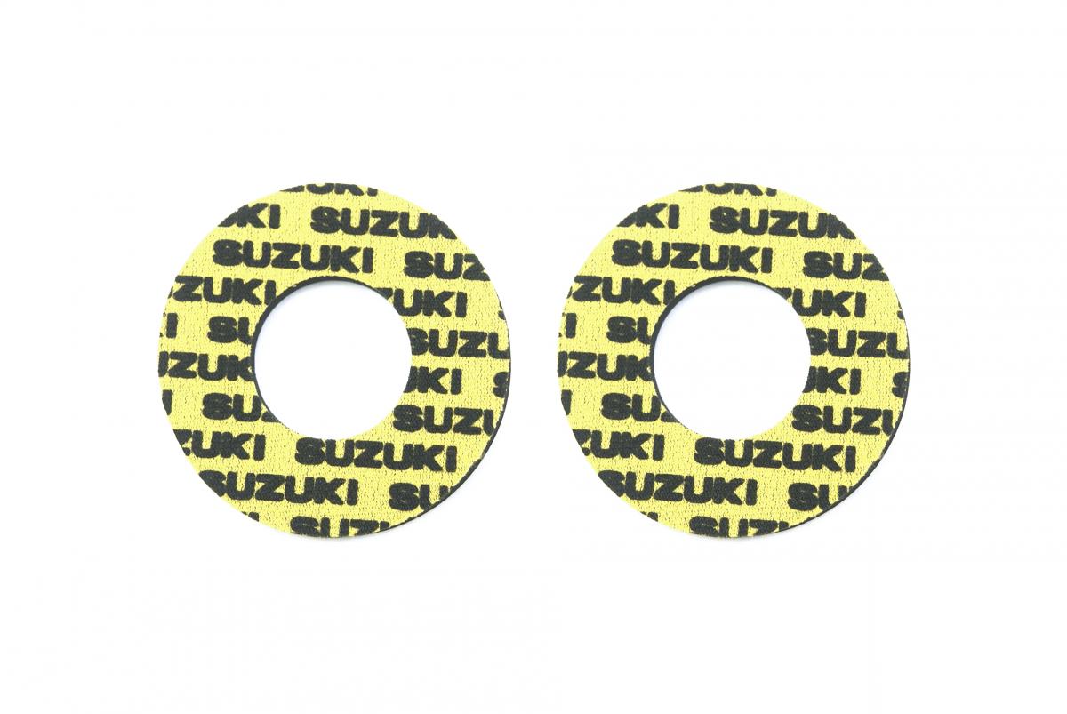 GRIP DONUTS YELLOW SUZUKI, PAIR image 1