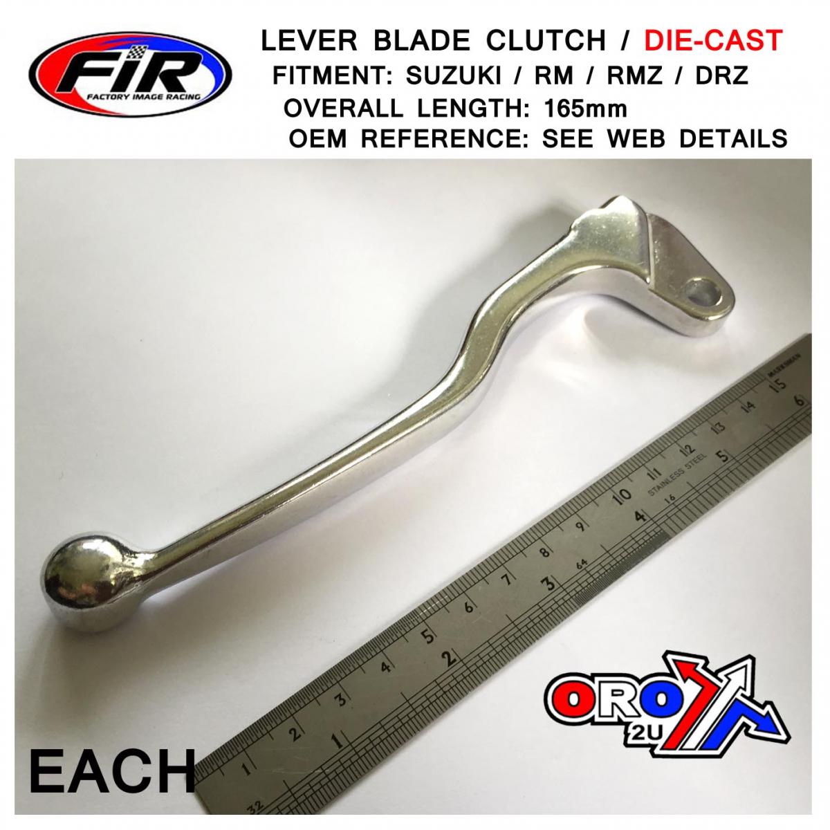 LEVER BLADE CLUTCH SILVER RM, 80-09 SUZUKI DIA CAST thumbnail 3