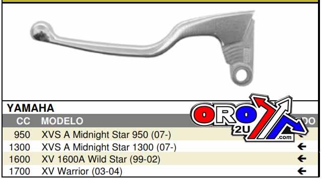 LEVER BLADE CLUTCH SILVER, 11C-83912-00-00, 4WM-83912-00-00, YAMAHA thumbnail 5