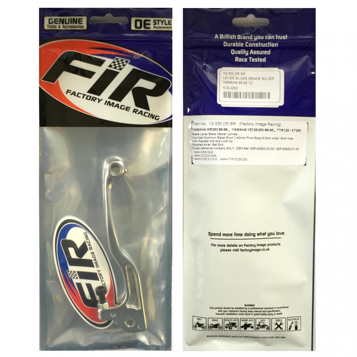 LEVER BLADE BRAKE SILVER, YAMAHA 89-95 YZ thumbnail 3
