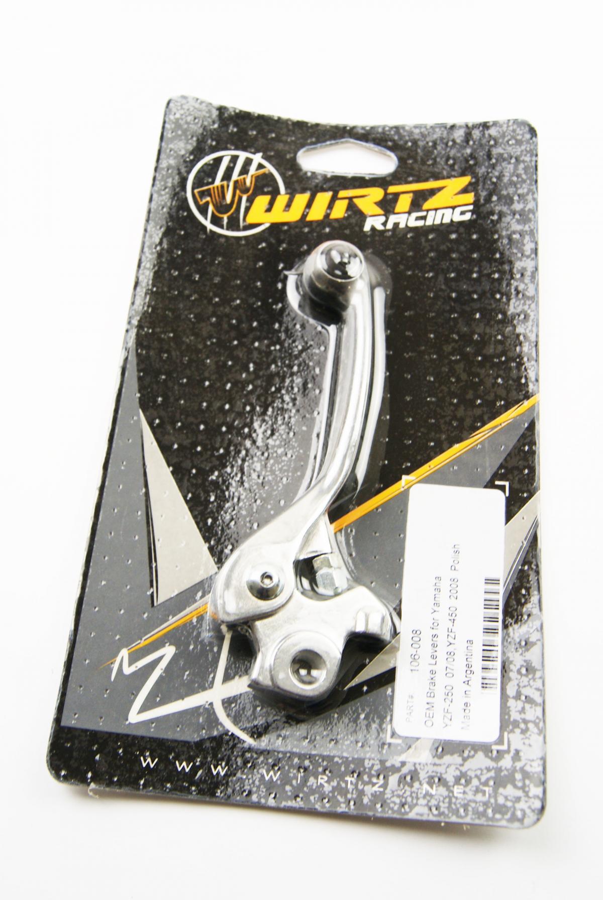 LEVER BLADE BRAKE WIRTZ, 106-008 YAMAHA YZF250 07-15 image 1