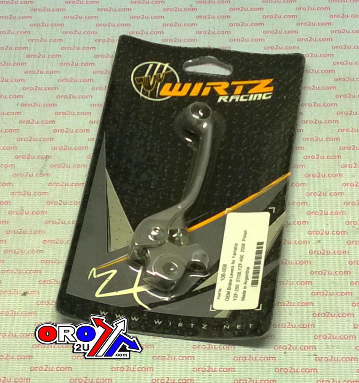 LEVER BLADE BRAKE WIRTZ, 106-008 YAMAHA YZF250 07-15 thumbnail 2