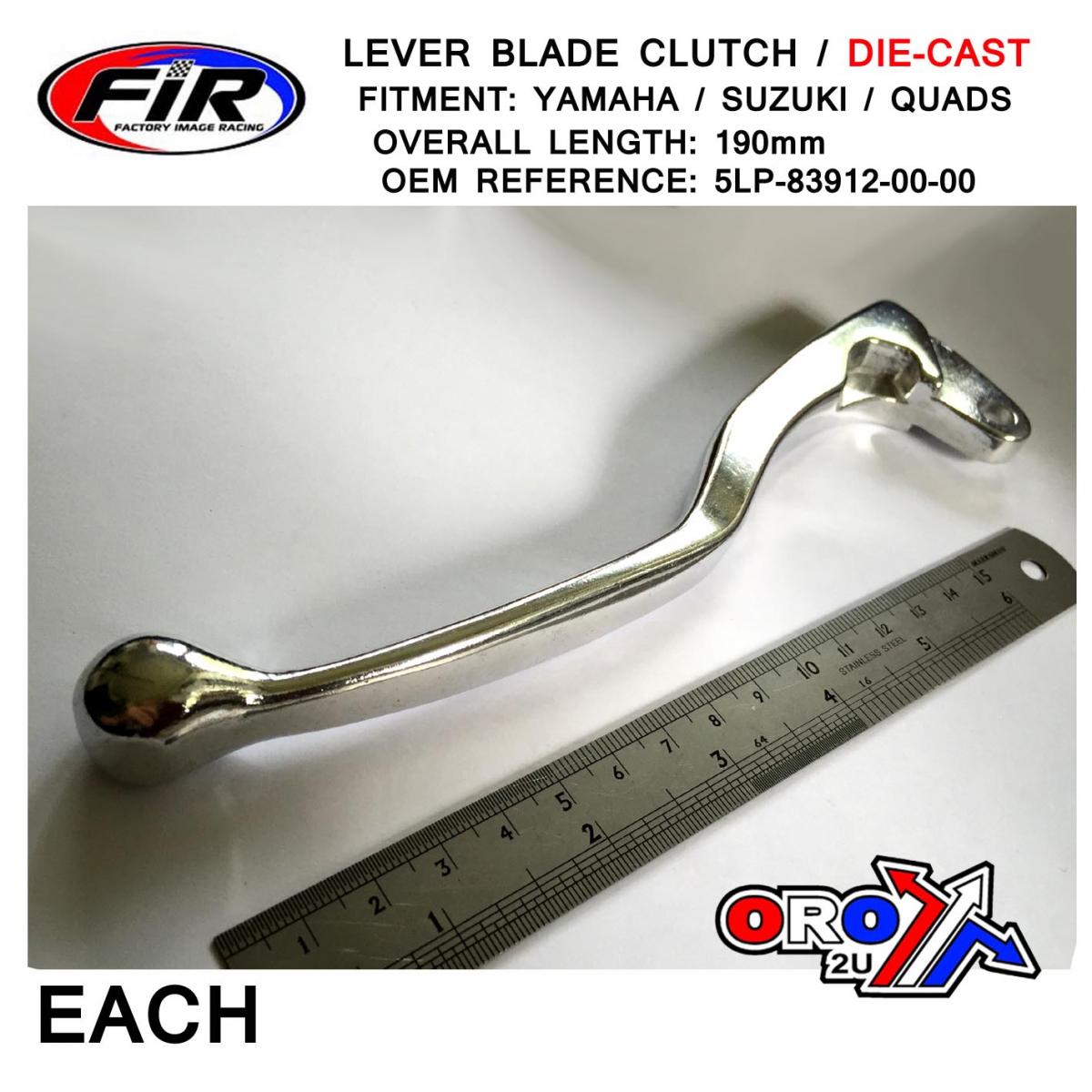 LEVER BLADE CLUTCH BRAKE, DIE CAST ALUMINIUM SILVER thumbnail 3
