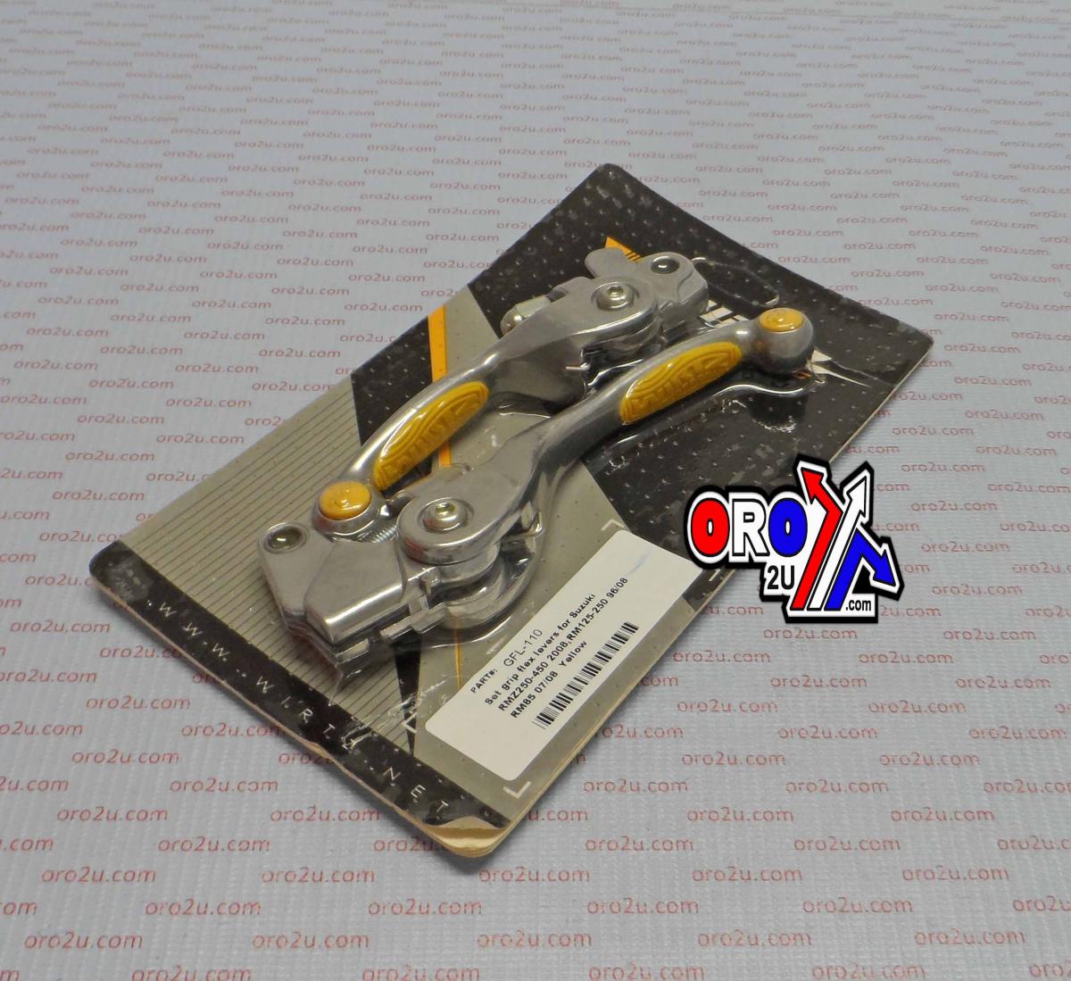 LEVER SET FLEX YELLOW RM RMZ, WIRTZ GFL-110 Forged Blade