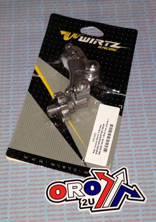 CLUTCH BRACKET COMPLETE, WIRTZ 144-006 RMZ250 KLX250 image 1