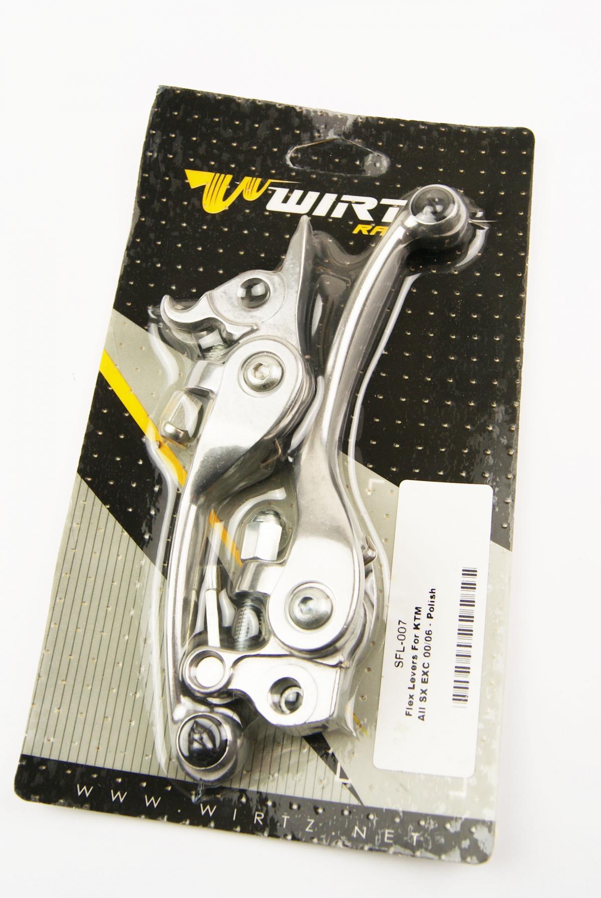 LEVER BLADE SET WIRTZ FLEX KTM, WIRTZ SFL-007 SILVER POLISH image 1