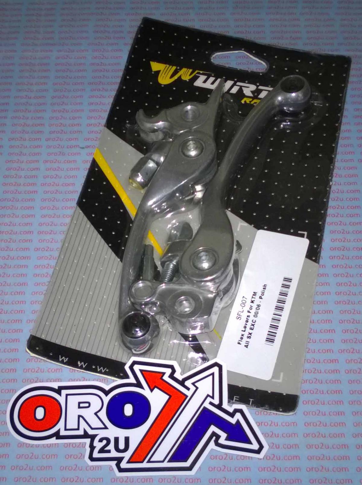 LEVER BLADE SET WIRTZ FLEX KTM, WIRTZ SFL-007 SILVER POLISH thumbnail 2