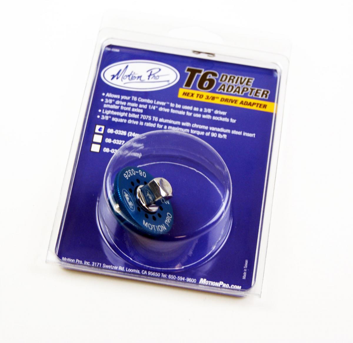 24mm 3/8 T-6 COMBO LEVER ADAPTER MOTION PRO 08-0326 thumbnail 2