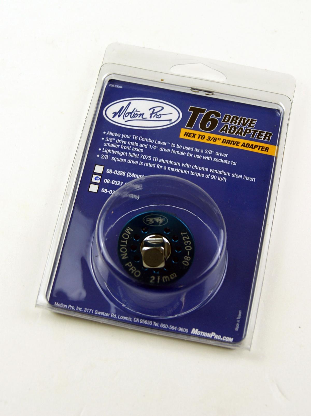 27mm 3/8 T-6 COMBO LEVER ADAPTER MOTION PRO 08-0327 thumbnail 2